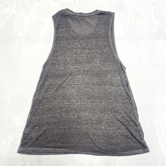 Express Shirt Womens Small Gray Muscle Tank Top Sleeveless Burnout Tee Ladies - Picture 2 of 6